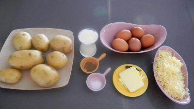 Ingrédients pour la recette : Oeufs au plat à la Savoyarde