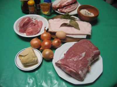 Ingrédients pour la recette : Terrine de campagne au foie gras