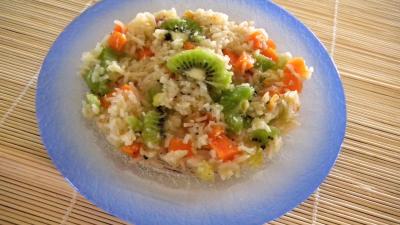 Cuisson au wok : riz_noix_coco