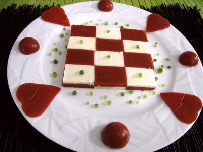 Recette élaborée : Amuse-bouche moléculaire à la tomate et mozzarella