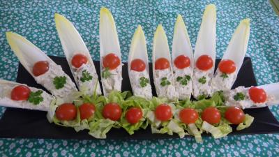 Image : recette Feuilles d'endives à la ricotta