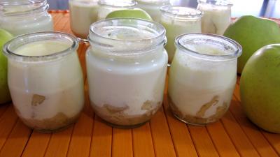 Desserts : Pommes caramélisées au yaourt
