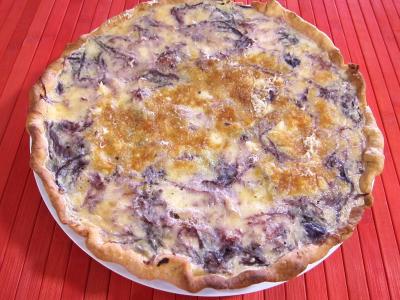 Quiche au chou rouge