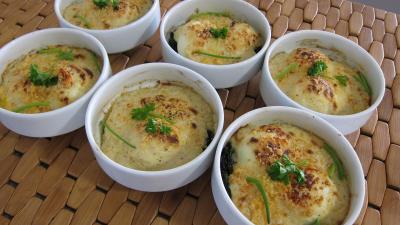 Oeufs mollets à la florentine