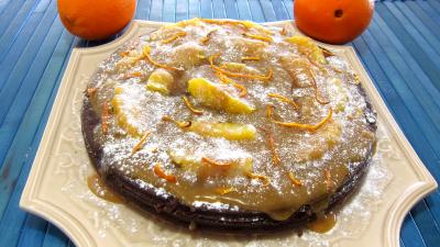 Marquise au chocolat et aux oranges