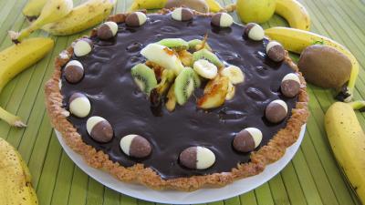 Tarte au chèvre et chocolat