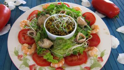 Salade tiède de poisson