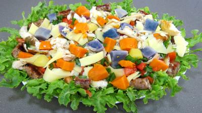 Salade de pommes de terre, bleue d'Artois ou Valfi