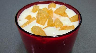 Verrines de melon au fromage blanc