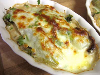 Escalopes de veau aux endives et mozzarella