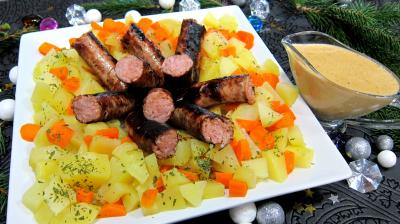 Saucisses moutarde