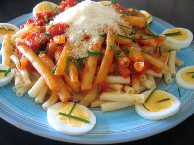 Macaronis aux oeufs