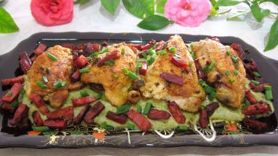 Sauté de poulet à la poire