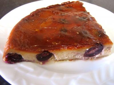 Flan aux raisins muscat