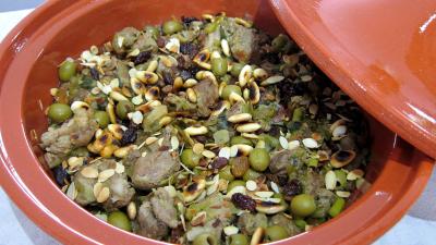 Tajine d'agneau aux raisins
