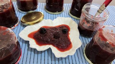 Chutney de mûres aux pommes