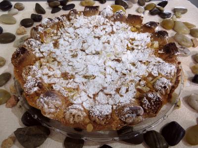 Tarte aux pommes et aux noisettes