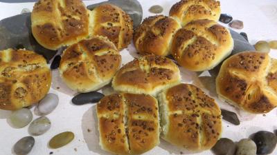 Pains rustiques aux grains de blé