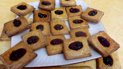 Sablés aux baies d'aronia rubina