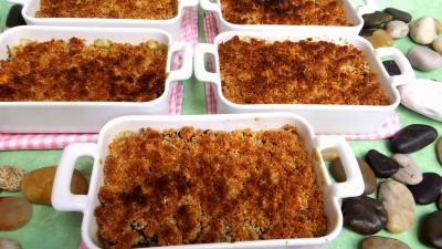Crumble aux blettes en cassolettes