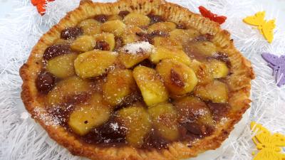 Tarte aux pommes à l'armagnac
