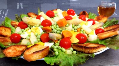 Petits pois en salade