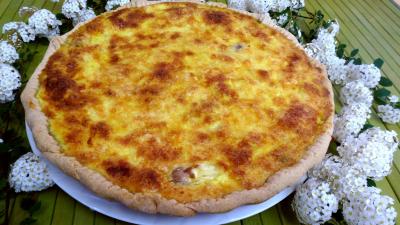 Tarte aux asperges au fromage frais de chèvre