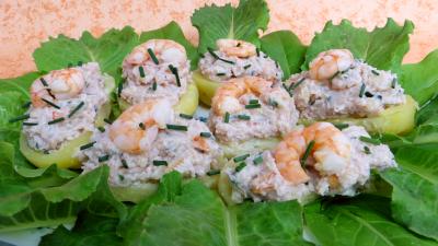 Barquettes aux crevettes