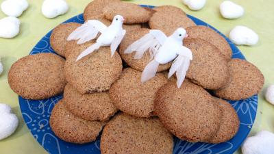 Biscuits croustillants amandes-café