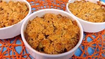 Crumble d'asperges à la mimolette