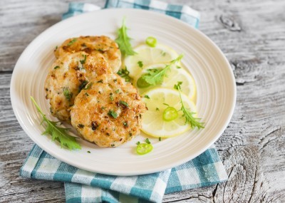 Boulettes de volaille, sauce au fromage blanc
