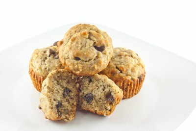 Muffins à la banane et au chocolat
