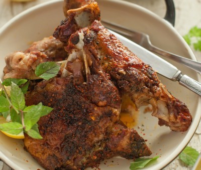 Epaule d'agneau au miel