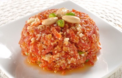 Tartare de tomate au chèvre frais