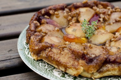 Tarte tatin de poires au chocolat