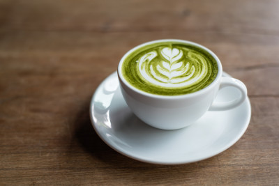 Latte au thé vert matcha