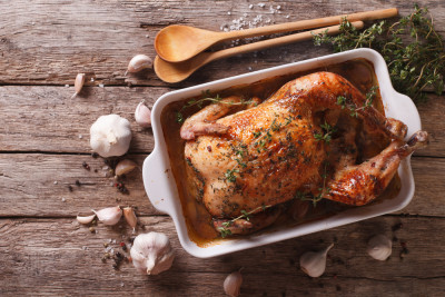 Poulet rôti à la moutarde