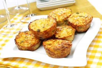 Muffins de petits pois et épinards
