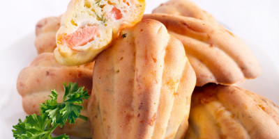 Madeleines au saumon et à l'aneth