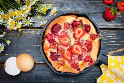 Clafoutis aux fraises