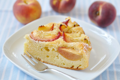 Clafoutis aux pêches