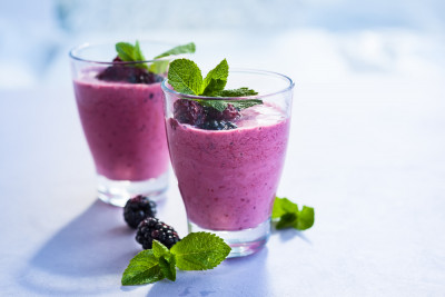 Mousse de myrtilles