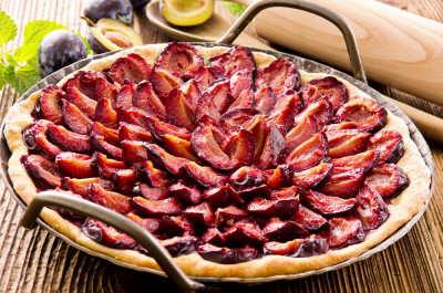 Tarte fine aux quetsches