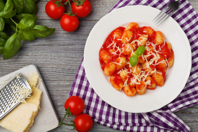 Gnocchis gratinés à la sauce tomate