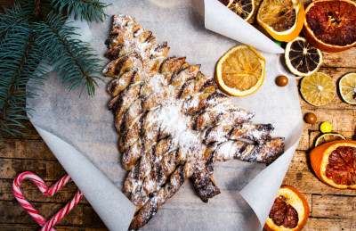 Sapin feuilleté au chocolat