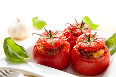 Tomates farcies au poulet