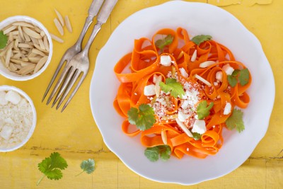 Tagliatelles de carottes à la feta