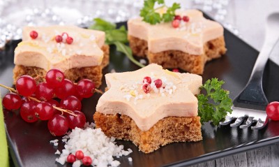 Toasts au foie gras et pain d'épices