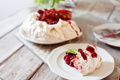 Petites meringues aux fruits rouges