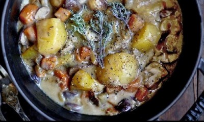Ragoût vegan au cidre